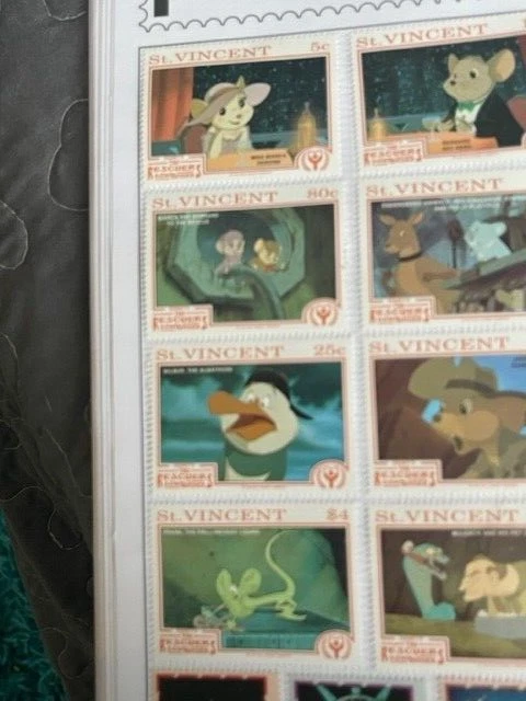 The Rescuers Postmark WALT DISNEY RESCUERS downunder x 16 postage stamps £4.99 - PicClick UK