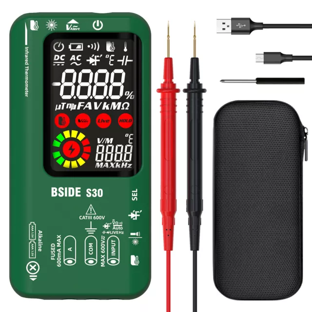 BSIDE S30 S30X Intelligent 9999 Counts Multimeter Digital DC AC Voltage Current