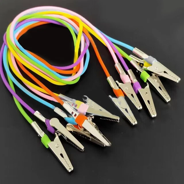 10PCS Dental Bib Clips Chain Napkin Holder Silicone Patient Scarf Clip USA STOCK