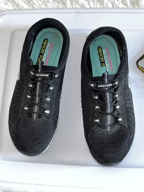 Skechers Womens Sport 22756W Black Casual Shoes Sneakers Size 11 3