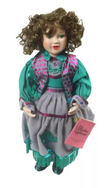 Treasury Collection Paradise Galleries Shannon Western Porcelain Doll - *READ*