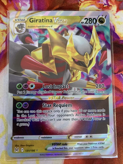 POKÉMON TCG GIRATINA VSTAR Sword & Shield - Lost Origin 131/196 Holo ...