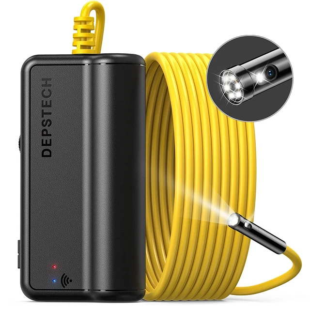 Dual Lens Wireless Endoscope, 1080P Scope Snake Camera with 7 LED Lights,0.31In