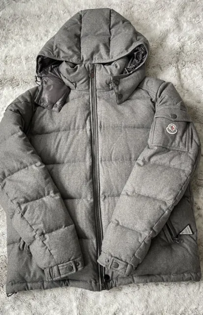 Men's MONCLER Gray Montgenevre Giubbotto Down Jacket W/ detachable hood SZ 6 3XL