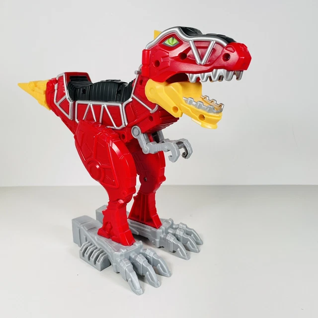 POWER RANGERS DINO Charge TRex Zord Figure Dinosaur Spring Action