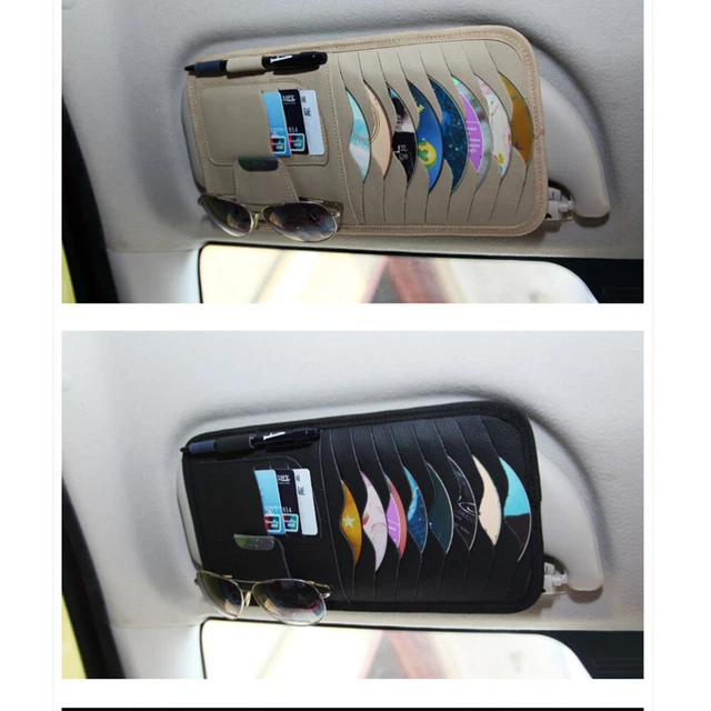 Support de rangement pour CD de voiture pare-soleil pour voiture Porte-lunettes