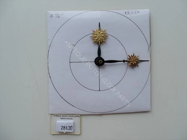 Original Clock Hands For A German Schmid Mantel Clock