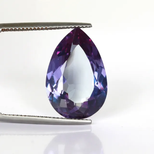 Poire Coupe Changement de Couleur Alexandrite 12 Ct. Desseré Gemme Pour Cadeau