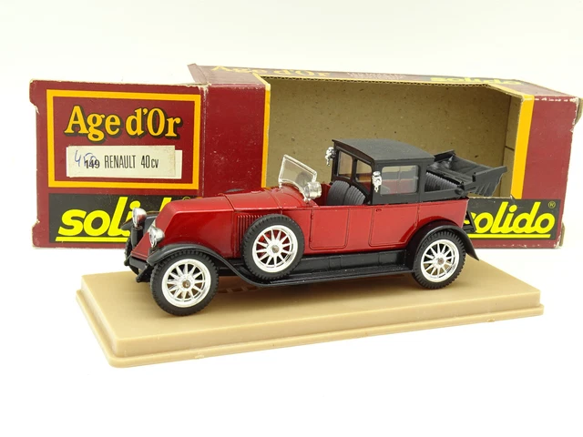 Solido Âge D'Or - Renault 40 CV 1926 Miniature 1/43 - 1ère Génération - Boîte Dorée