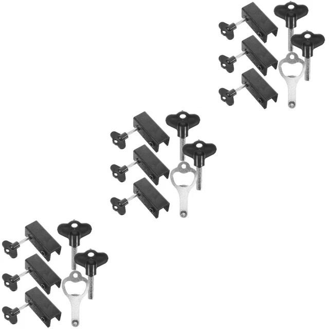 12 PC porta scorrevole e finestra serrature di sicurezza Windows Stopper Security