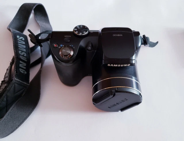 Samsung WB Series WB100 Digital Camera 26x Optical Zoom Black. W/ Cap. WORKING!