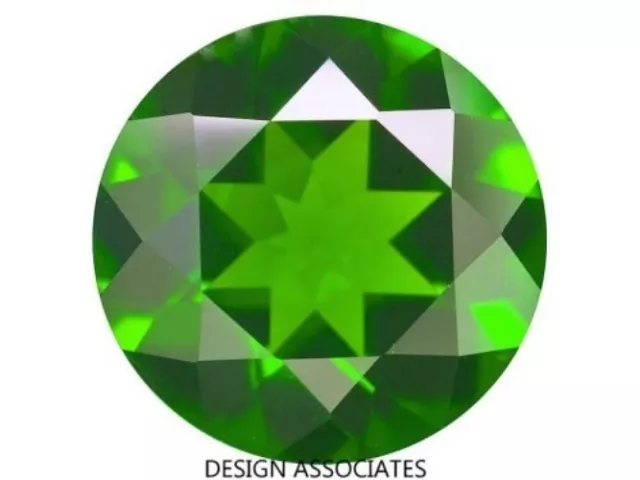 Chrome Diopside 5.50 Mm Round Cut Outstanding Green Color All Natural