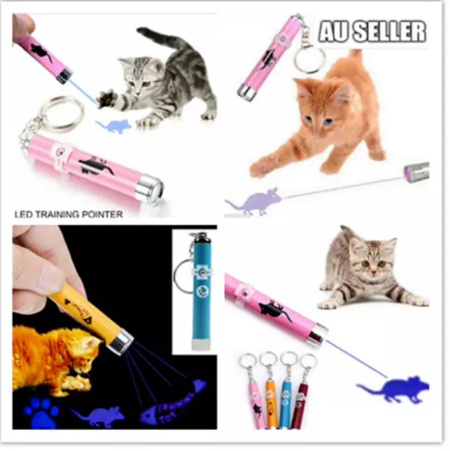 Cat LED Laser Pointer Toy With Bright Mouse Animation For Endless Fun 5 styles