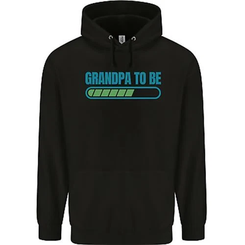 Grandpa to Be Funny New Baby Birth Mens 80% Cotton Hoodie