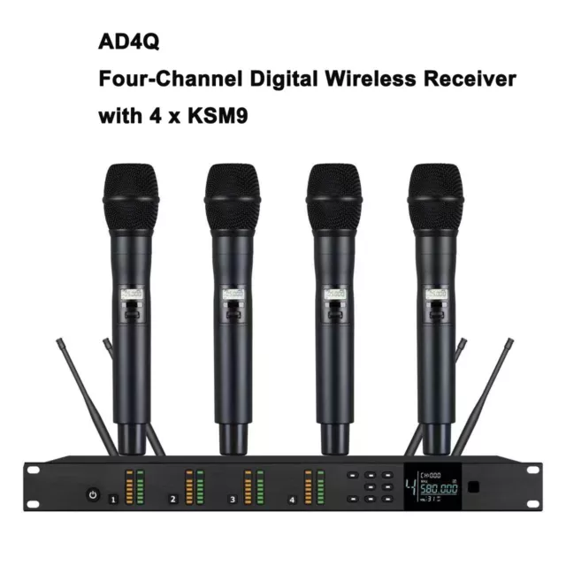 Cardioid KSM9 Digital Wireless Microphone System 4-Channel K9 AD4Q 540-590MHz