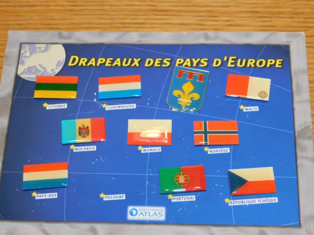 lot PINS pin's drapeaux des pays d'europe EDITIONS ATLAS 3