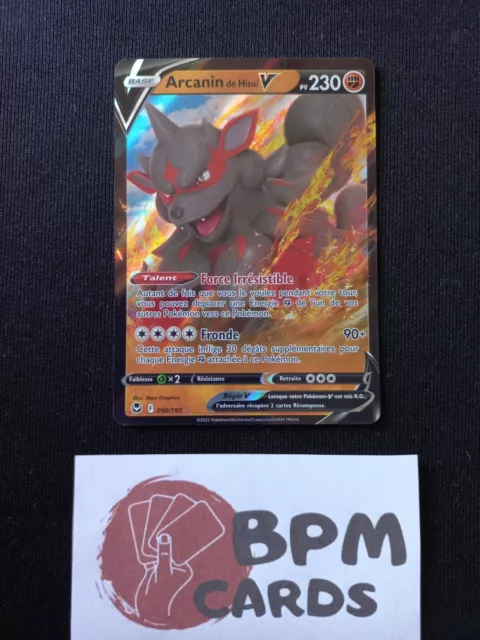 Carte Pokémon Arcanin de Hisui V 090/195 EB12 Tempête Argentée FR