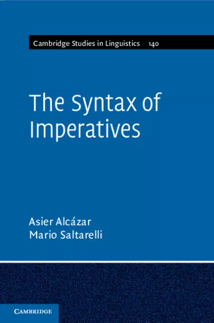 The Syntax of Imperatives Alcázar Saltarelli Paperback 9781009342445