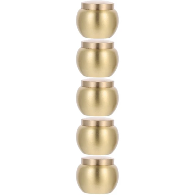 5 PCS Small Urns for Human Ashes Keepsake Copper Tea Canister Miniature
