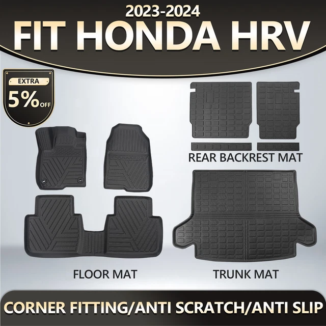 FIT 2023 2024 Honda HRV Floor Mats Trunk Mat TPE Backrest Mat Trunk
