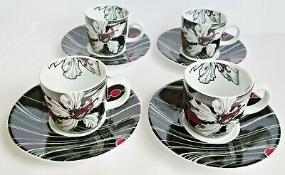 Royal Worcester-annouska Llewelyn-Bowen bel set di 2 tazze e piattini 
