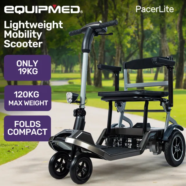 EQUIPMED Ultra-Lightweight Folding Electric Mobility Scooter Portable Motorised