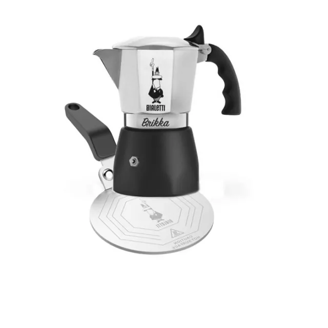 Bialetti Fiammetta Italian Moka Espresso Stovetop Coffee Maker Pot 4 Cups Induction - Grey