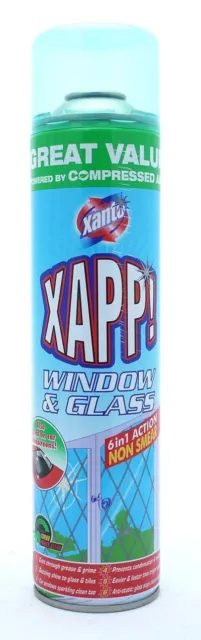 PACK OF 4 x Xanto Power Activ Window & Glass Cleaner