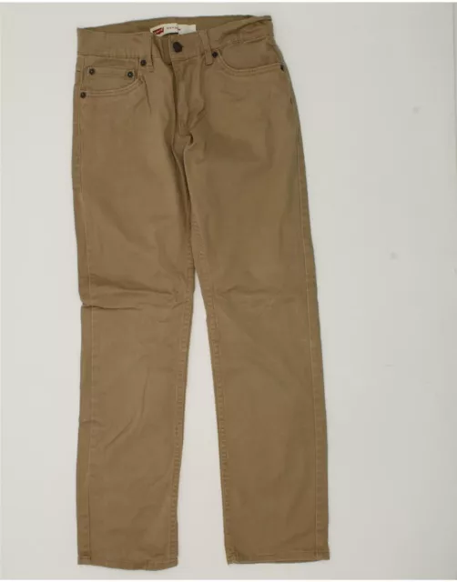 LEVI'S Boys Straight Casual Trousers 13-14 Years W27 L27  Beige Cotton AQ17