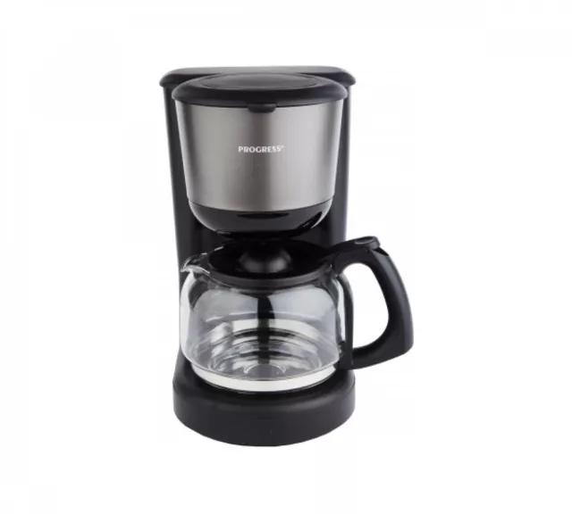 PROGRESS Filter Kaffe-Maschine 1080 W Kaffeekocher 10 Tassen Schwarz 1,25 L