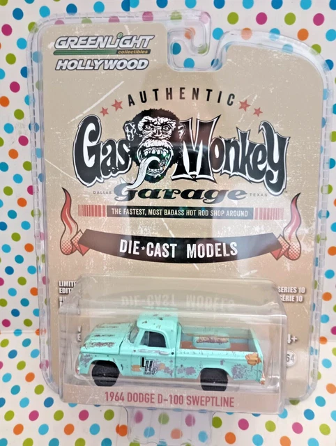 Greenlight Gas Monkey Garage 1964 Dodge D-100 Sweptline New Greenlight Gas Monkey Garage 1964 Dodge D-100 Sweptline New