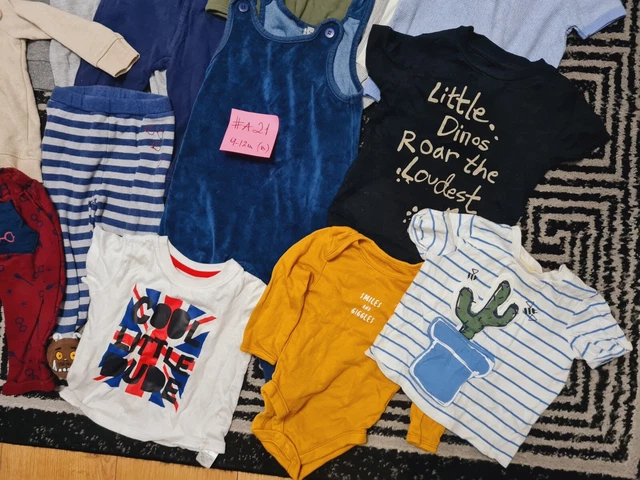#A21 Huge Bundle Of Baby Boy Clothes 9-12months NEXT GEORGE PRIMARK H&M NUTMEG 2