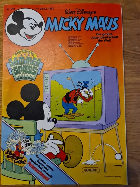 Micky Maus 1982 Heft Nr  23 mit Schnipp und Beilage