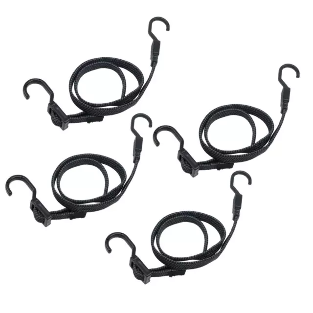 4Pcs Bungee Cords 39.4 inch Bungee Straps for Cycling Camping Bike Rack