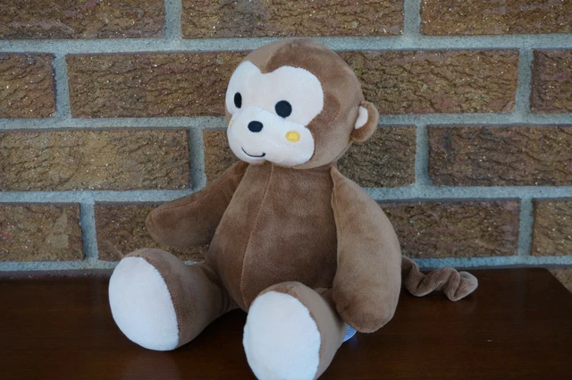 BABY Plush LAMBS & IVY Ollie Tan & Brown MONKEY Stuffed Animal Doll Lovey Toy