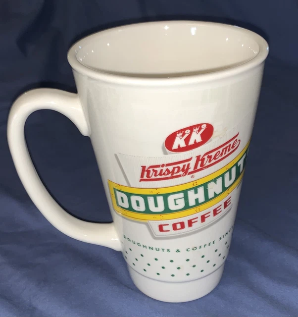 RESTAURANT CHAIN TALL 16oz KRISPY KREME DOUGHNUTS COFFEE CUP KK MUG