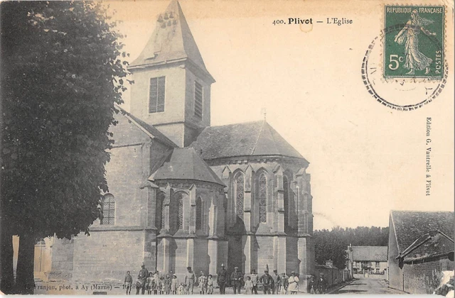 Cpa 51 Plivot L'eglise