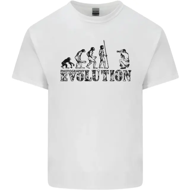 Evolution Photographer Funny Photography Mens Cotton T-Shirt Tee Top