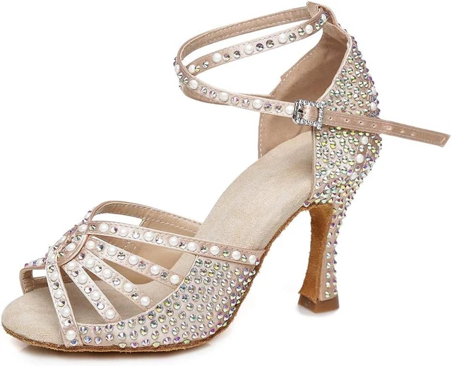Scarpe Da Ballo Latino Donna - Salsa, Tango, Samba, Valzer, Kizomba | Tacco 6-8.5cm - Foto 5