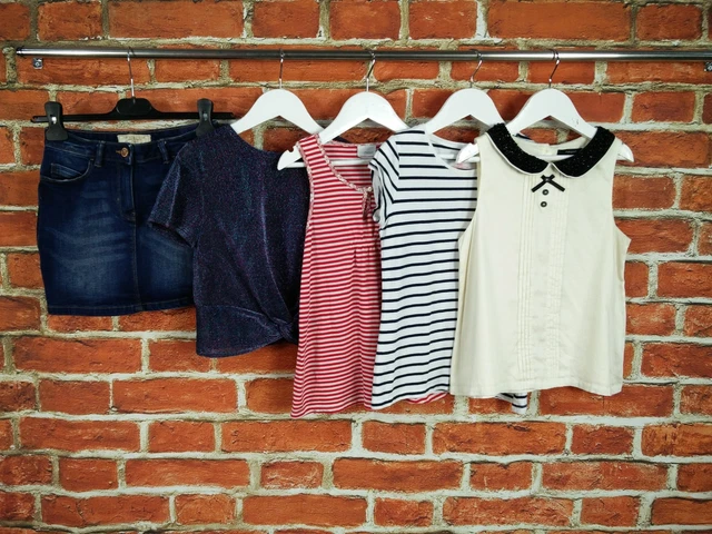 Girls Bundle Age 8-10 Years J Lewis Next H&M Denim Skirt T-Shirt Top Party 140Cm