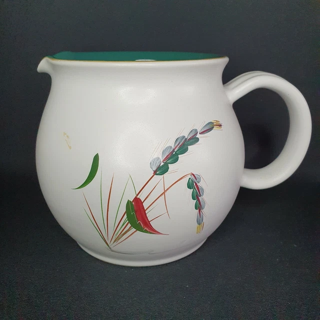Denby Greenwheat Steinzeug 2pt Krug Krug Vase Albert College 1lt :B9