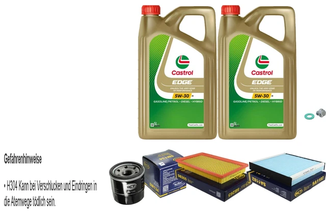 SCT INSPECTION SET 10L castrol edge M 5W-30 pour Nissan Infiniti Almera ...