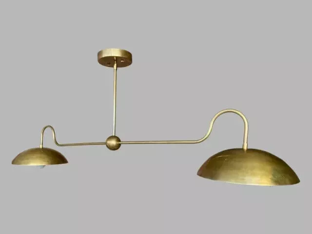 2 Arm Pendant light Mid Century Modern Brass Sputnik Chandelier Beautiful Light