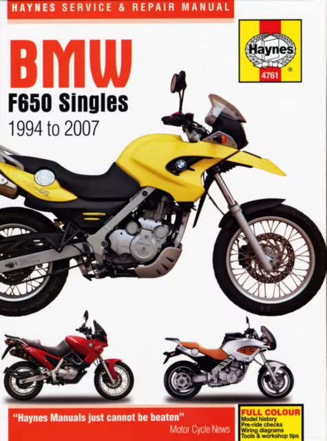 BMW F650 Singles (94 - 07) Haynes Repair Manual (Paperback)