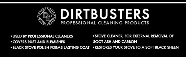 Dirtbusters Stove and Grate Polish cleaner Wood Burner Stoves Restores Black 3