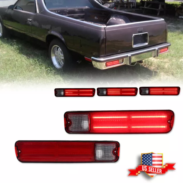 Red LED Rear Tail Brake Light For 79-87 Chevrolet El Camino Malibu GMC Caballero