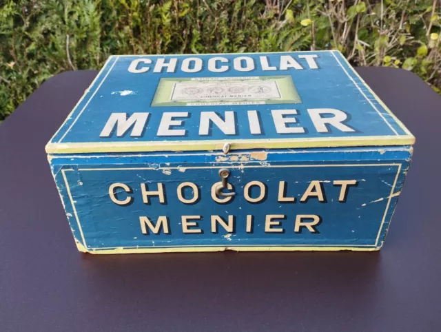 Ancienne boîte publicitaire CHOCOLAT MENIER