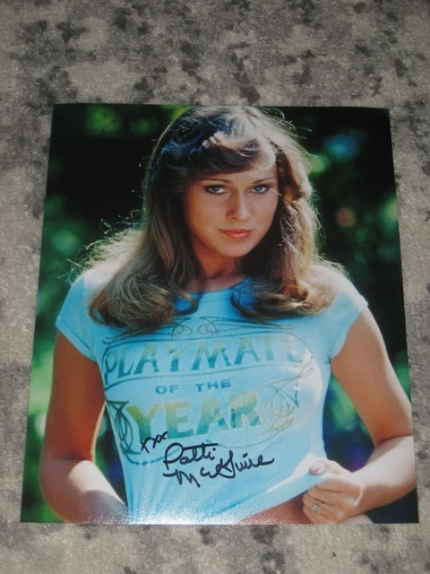PHOTO SIGNÉE PLAYBOY Playmate PATTI MCGUIRE 8x10 PMOY AUTOGRAPHE 1A EUR
