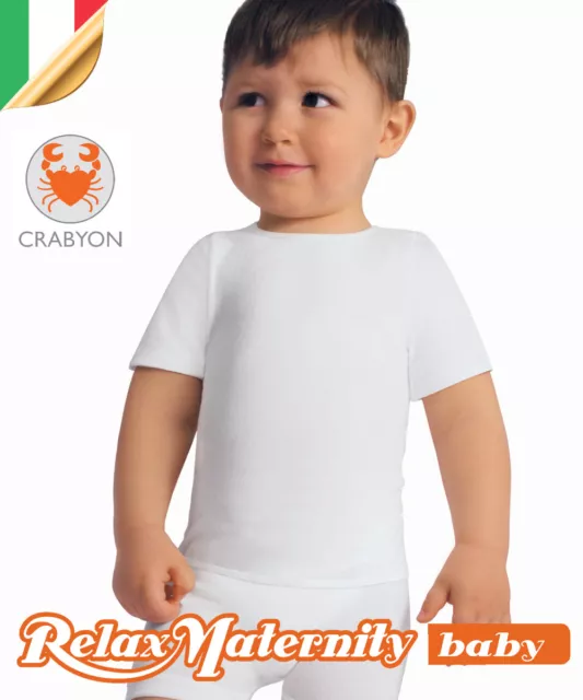 RelaxMaternity Baby 5952 T-Shirt Enfant Antibactérien Fibre Crabyon 6-36 Mois