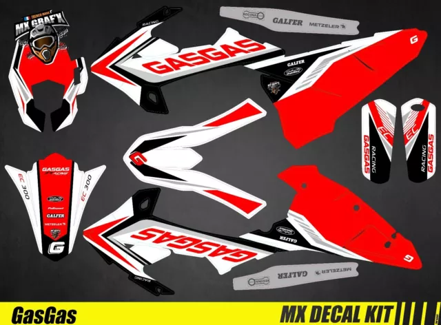 Kit Déco Moto pour / Mx Decal Kit for Gas Gas EC - Replica 2017